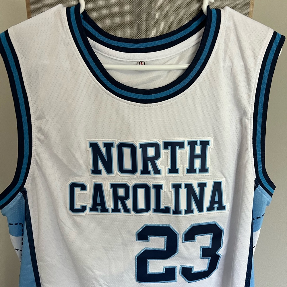 North Carolina Blue and White Basketball Jersey